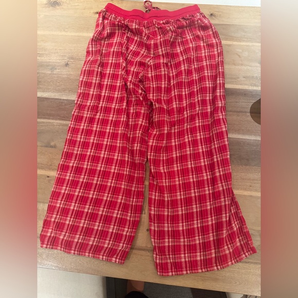 BP Red and White Plaid Pajama Lounge Pants - Picture 5 of 5